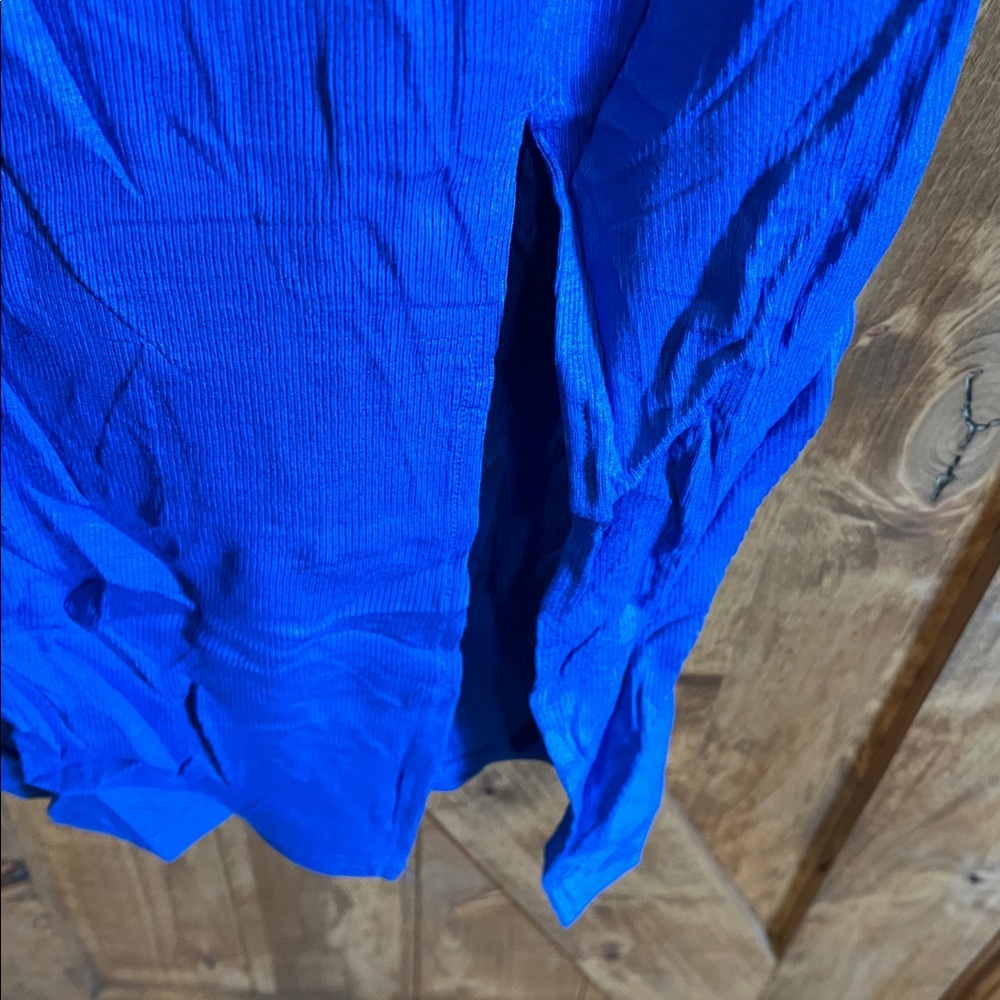 Oten Asymmetrical Teal and Blue Dress - Picture 4 of 4